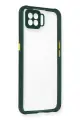 Newface Oppo A73 Kılıf Miami Şeffaf Silikon - Koyu Yeşil