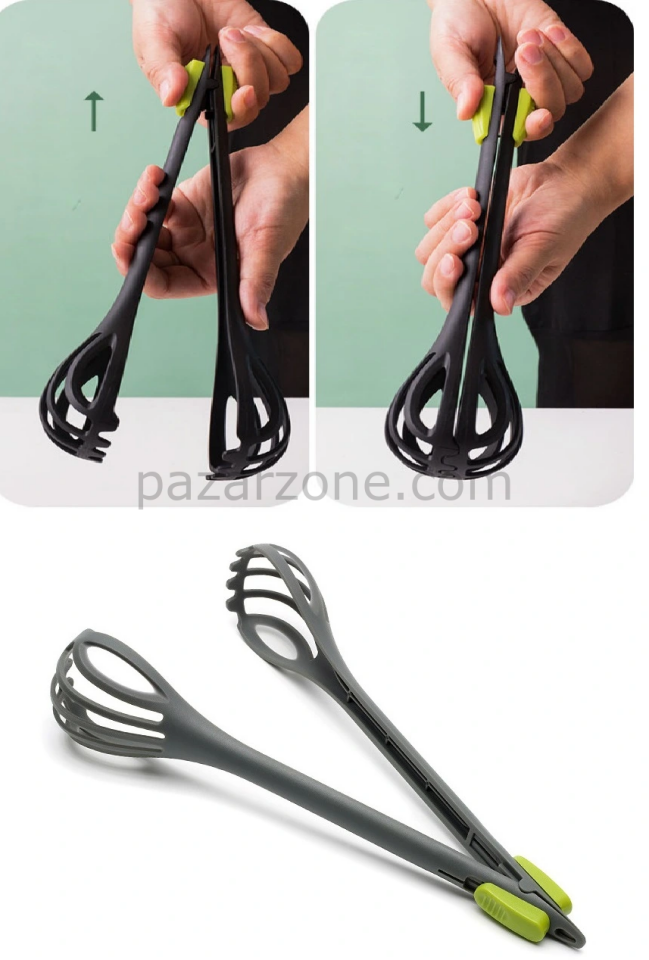 Paslanmaz Mutfak Maşası - 27 Cm Mangal Barbekü Maşası