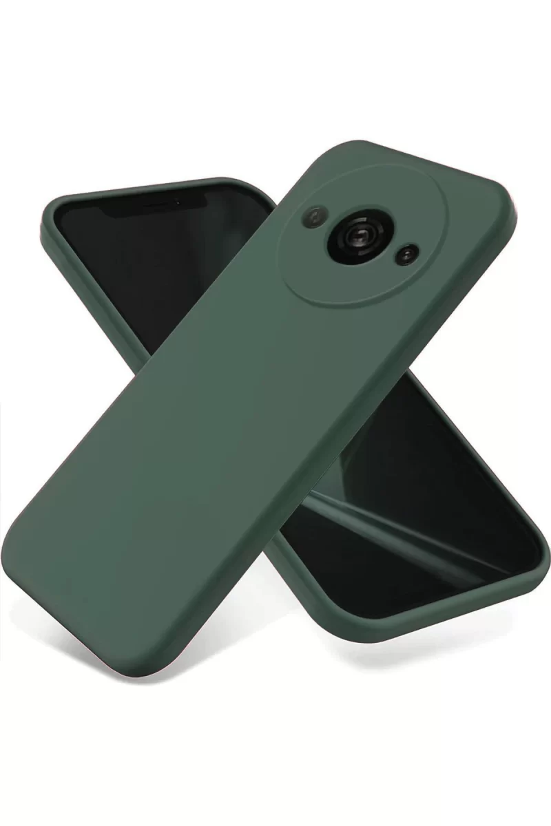 Newface Xiaomi Redmi A3 4G Kılıf First Silikon - Koyu Yeşil
