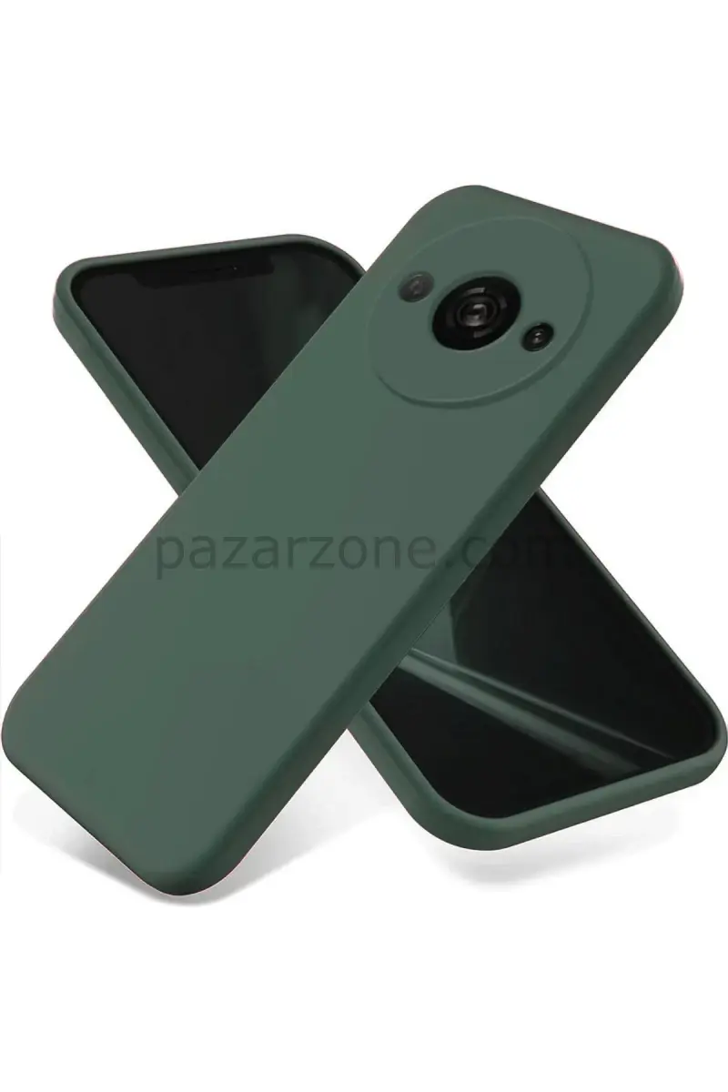 Newface Xiaomi Redmi A3 4G Kılıf First Silikon - Koyu Yeşil