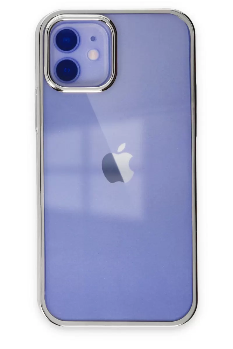 Newface Apple iPhone 12 Kılıf Element Silikon - Gümüş