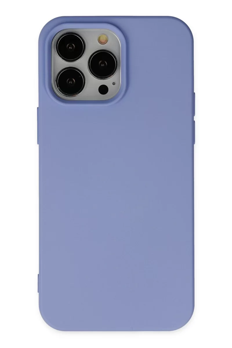 Newface Apple iPhone 14 Pro Kılıf Nano içi Kadife Silikon - Lila