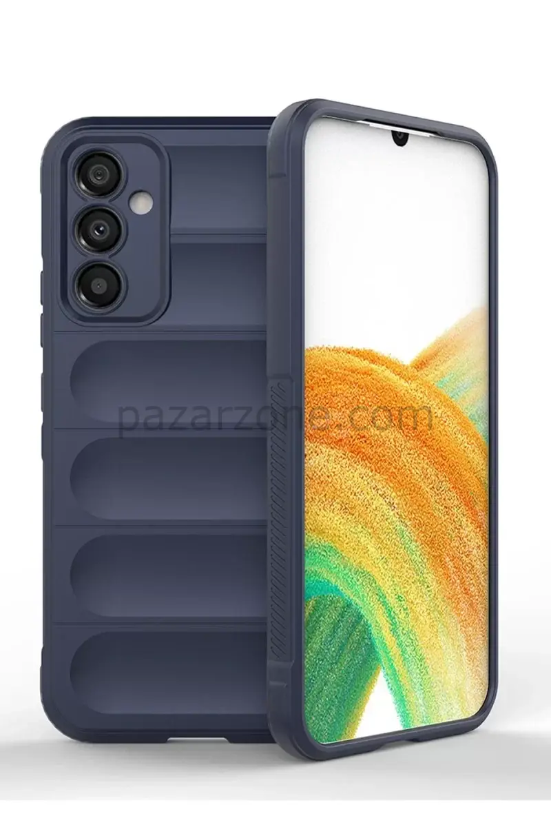 Newface Samsung Galaxy A25 5G Kılıf Optimum Silikon - Lacivert