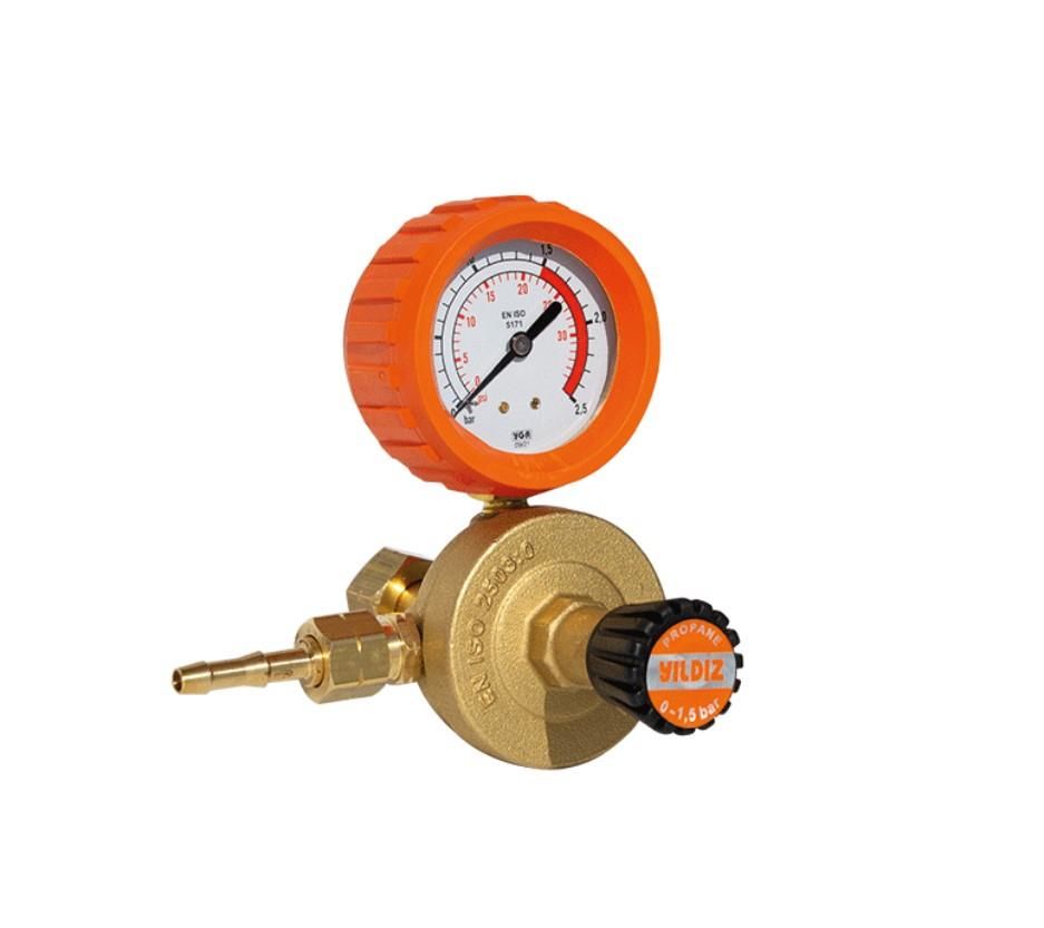 Ennalbur Yıldız 5120 Basınç Düsürücü Propan (Lpg) Manometreli