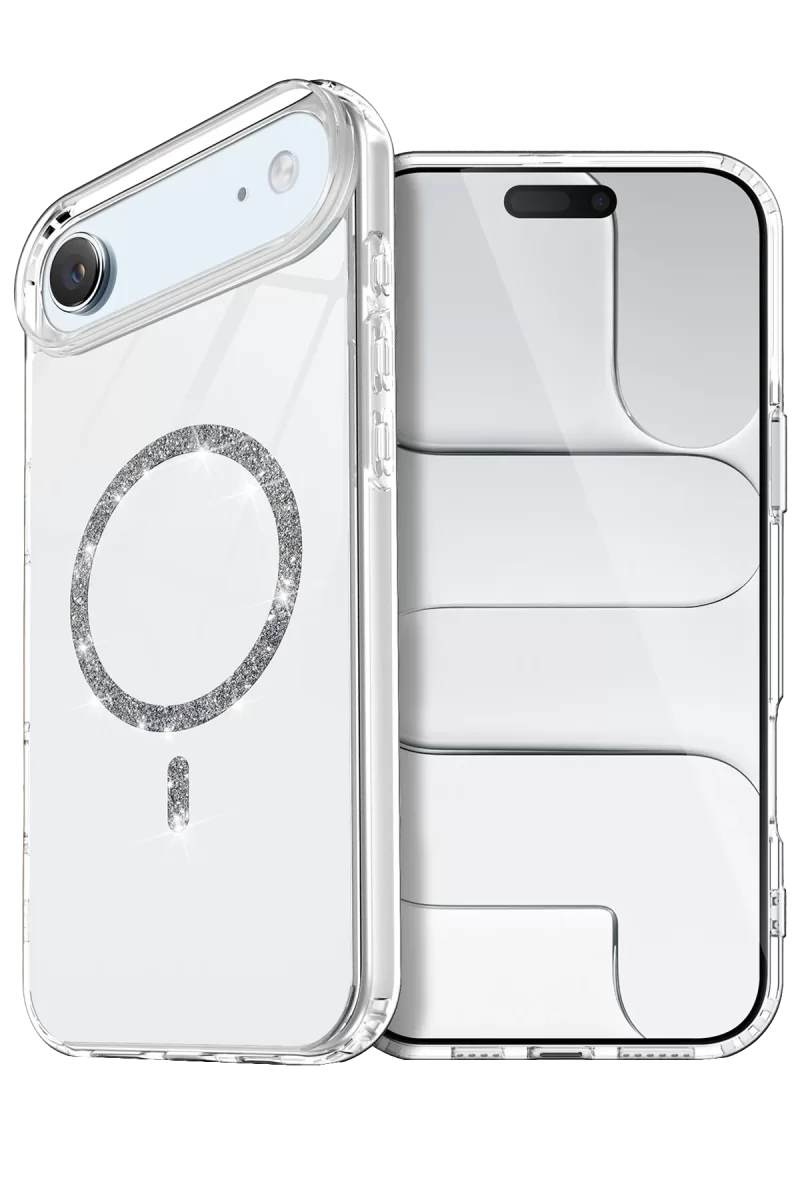 Newface Apple iPhone 17 Air Live Diamond Magsafe Kapak - Şeffaf
