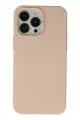 Newface Apple iPhone 14 Pro Kılıf Nano içi Kadife Silikon - Pudra