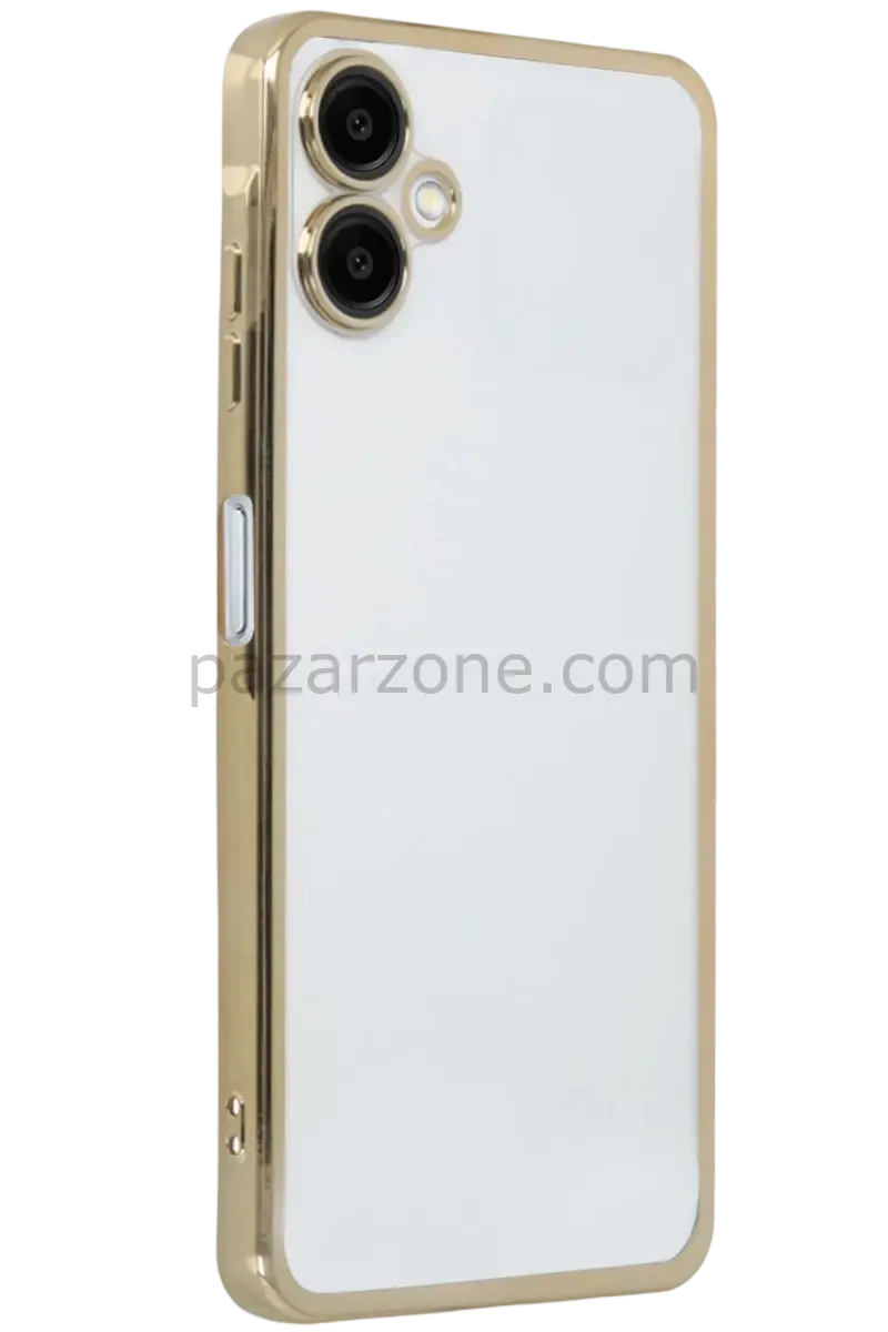 Newface Samsung Galaxy A07 4G Razer Lensli Silikon - Gold