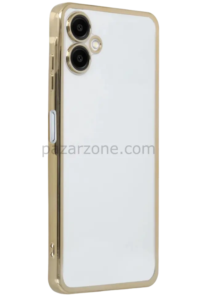 Newface Samsung Galaxy A07 4G Razer Lensli Silikon - Gold