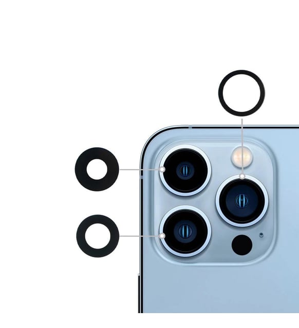 iPhone 13 Pro Kamera Camı Lensi Seti