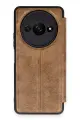 Newface Xiaomi Redmi A3 4G Kılıf Flip Cover - Taba