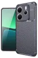 Newface Xiaomi Redmi Note 14 4G Kılıf Auto Focus Karbon Kapak - Lacivert