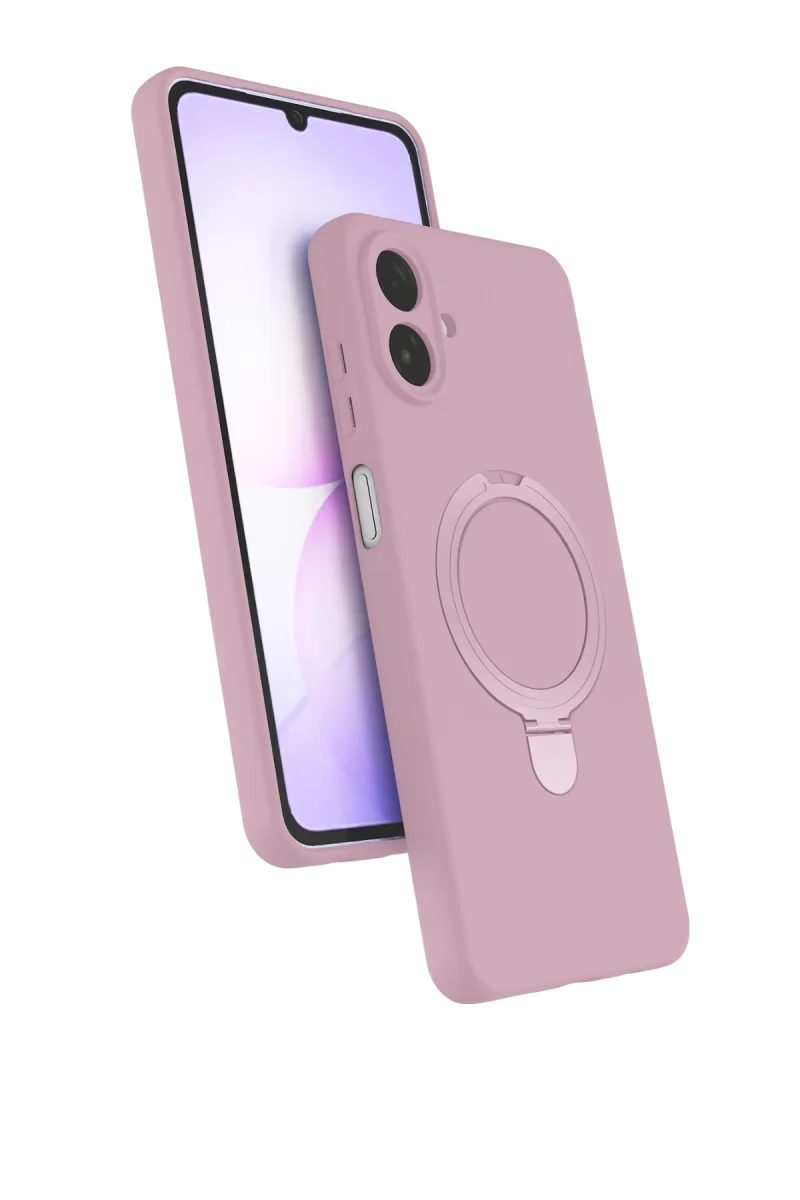 Newface Samsung Galaxy A07 4G Regal Magsafe Standlı Kapak - Açık Pembe
