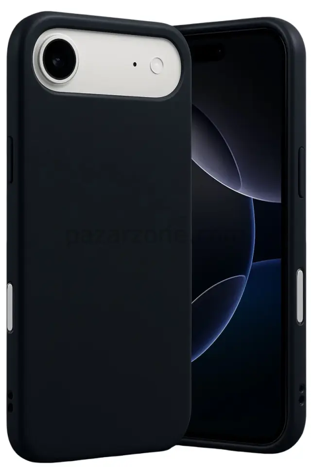 Newface Apple iPhone 17 Air Nano içi Kadife Silikon - Siyah