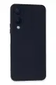 Newface Vivo Y17S Kılıf Nano içi Kadife Silikon - Lacivert