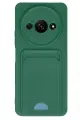 Newface Xiaomi Redmi A3 4G Kılıf Kelvin Kartvizitli Silikon - Koyu Yeşil