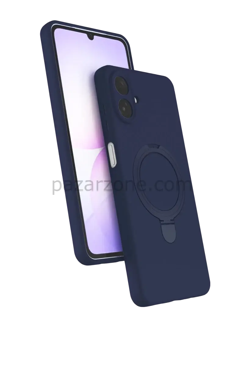 Newface Samsung Galaxy A07 4G Regal Magsafe Standlı Kapak - Lacivert