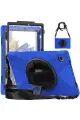 Newface Samsung Galaxy X200 Tab A8 10.5 Kılıf Amazing Tablet Kapak - Mavi
