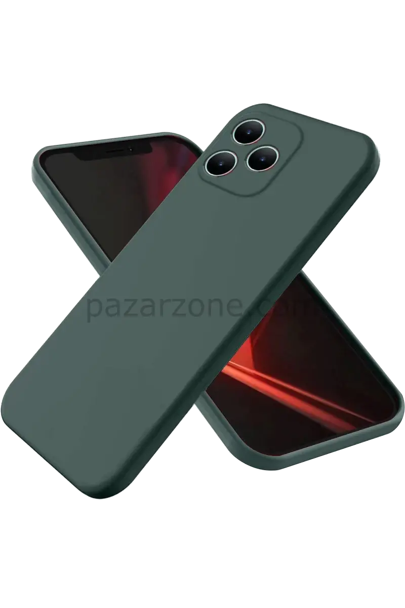 Newface Realme Note 50 4G Kılıf First Silikon - Koyu Yeşil