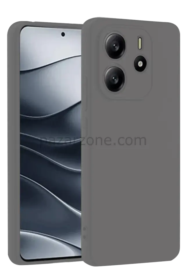 Newface Xiaomi Redmi Note 14 4G Kılıf First Silikon - Gri