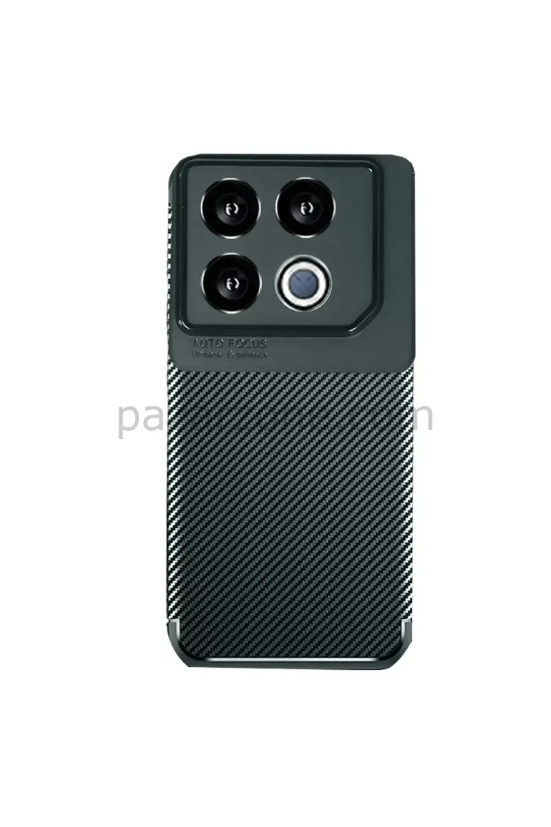 Newface İnfinix GT 20 Pro Kılıf Auto Focus Karbon Kapak - Koyu Yeşil