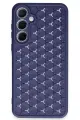 Newface Samsung Galaxy A25 5G Kılıf Petek Silikon Kapak - Lacivert