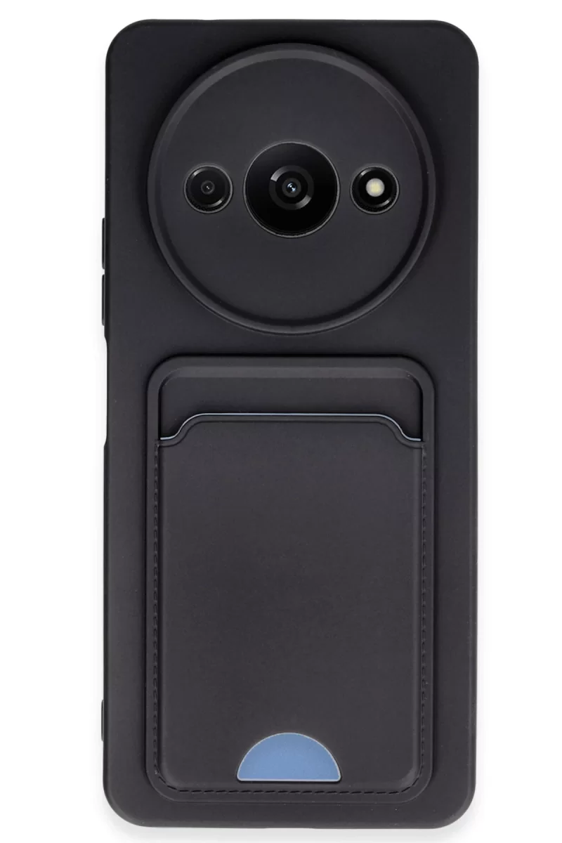 Newface Xiaomi Redmi A3 4G Kılıf Kelvin Kartvizitli Silikon - Siyah