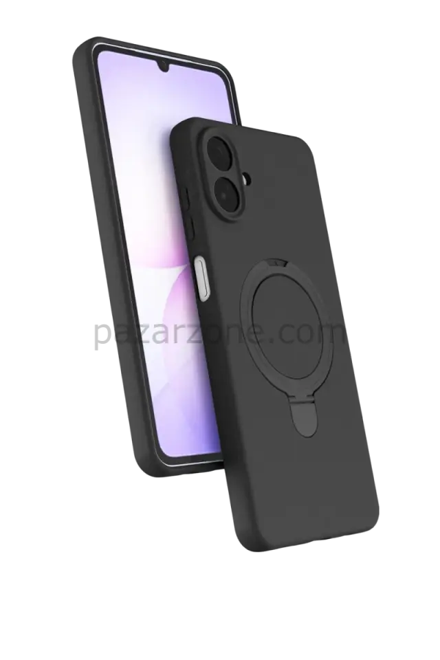 Newface Samsung Galaxy A07 4G Regal Magsafe Standlı Kapak - Siyah