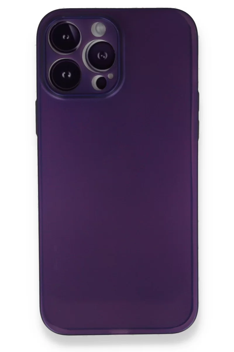 Newface Apple iPhone 14 Pro Kılıf PP Ultra İnce Kapak - Mor
