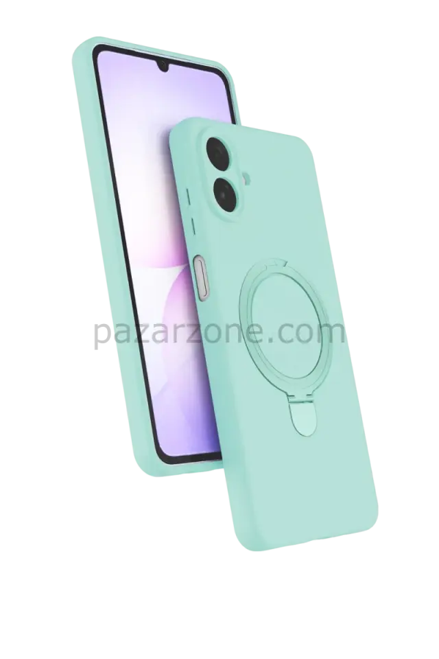Newface Samsung Galaxy A07 4G Regal Magsafe Standlı Kapak - Su Yeşili