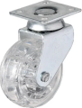 Hts 325 - 50x20 Mm Şeffaf Makaralı Tablalı Teker 4 Adet