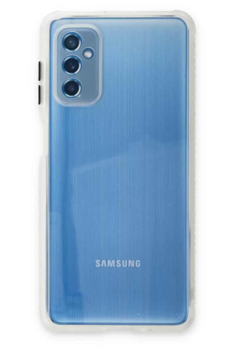 Newface Samsung Galaxy M52 5G Kılıf Miami Şeffaf Silikon - Şeffaf