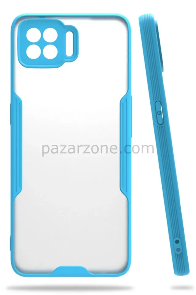 Newface Oppo A73 Kılıf Platin Silikon - Mavi