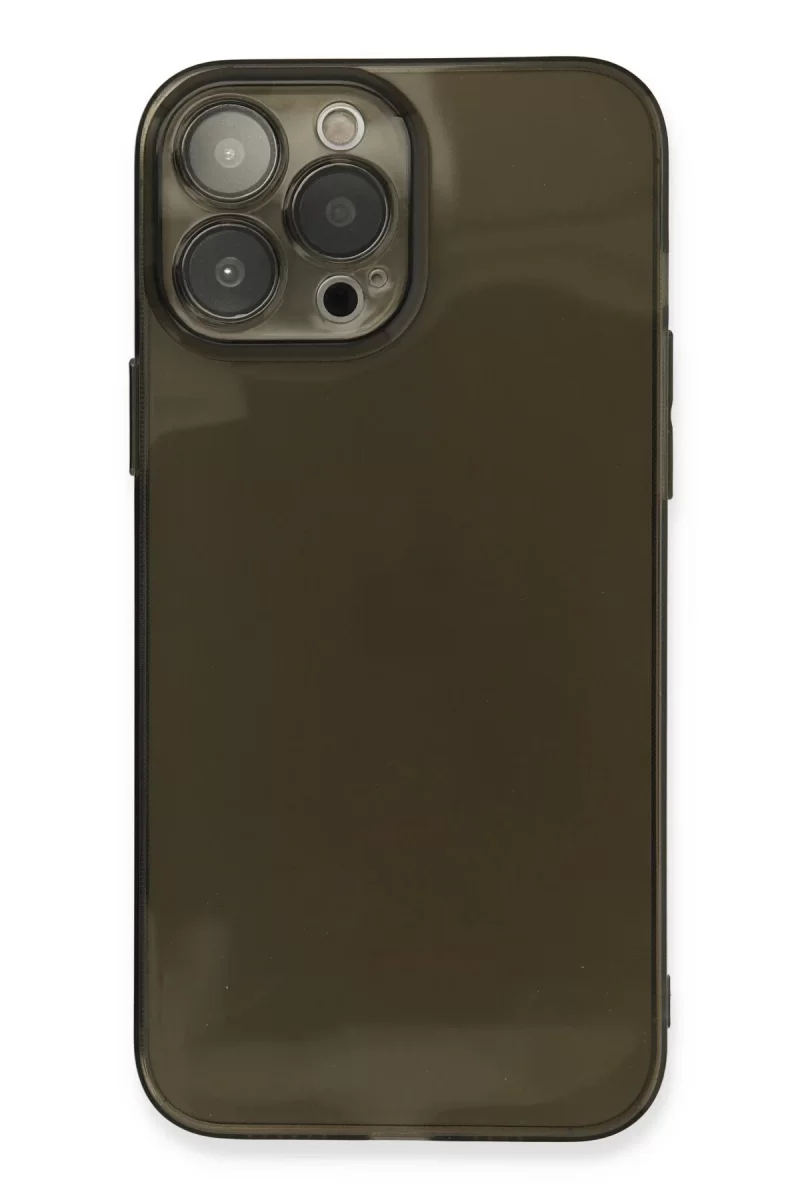 Newface Apple iPhone 13 Pro Kılıf Fly Lens Silikon - Siyah