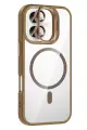 Joko Apple iPhone 16 Remim Lensli Magsafe Standlı Kapak - Kahverengi